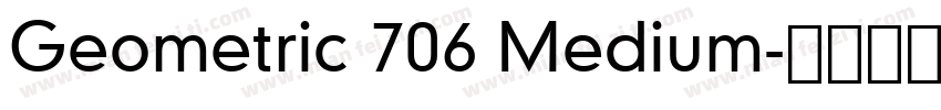 Geometric 706 Medium字体转换